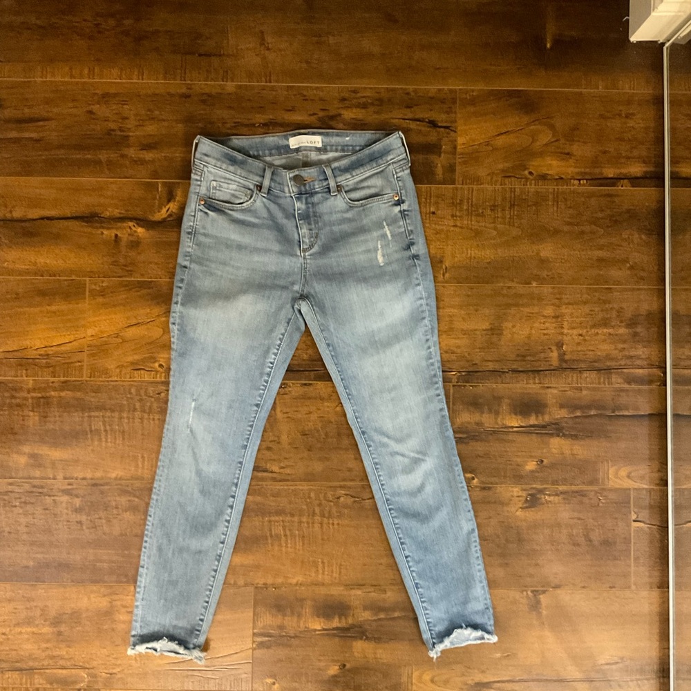 Loft jeans size 27 medium blue indigo